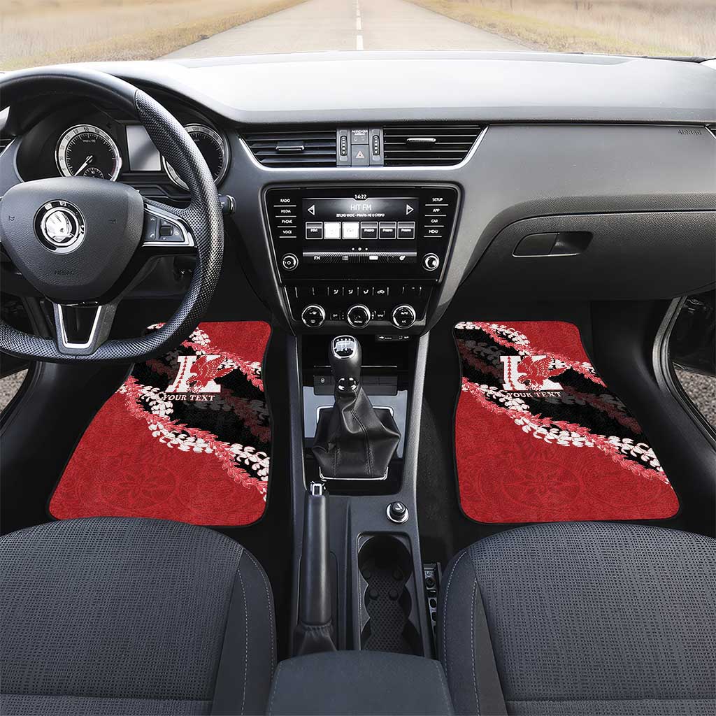Personalized Kalani Hawaii High School Car Mats Puakenikeni Lei Hawaiian Pattern - Polynesian Pride