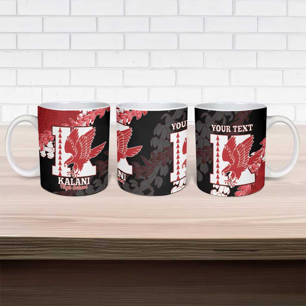 Personalized Kalani Hawaii High School Ceramic Mug Puakenikeni Lei Hawaiian Pattern - Polynesian Pride