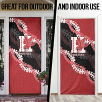Personalized Kalani Hawaii High School Door Cover Puakenikeni Lei Hawaiian Pattern - Polynesian Pride