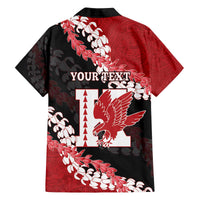 Personalized Kalani Hawaii High School Family Matching Off The Shoulder Long Sleeve Dress and Hawaiian Shirt Puakenikeni Lei Hawaiian Pattern - Polynesian Pride