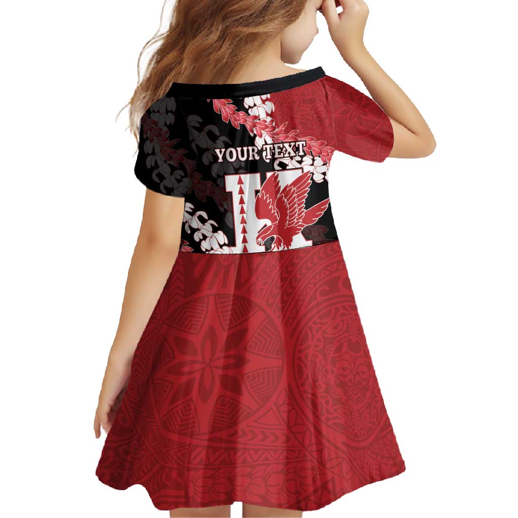 Personalized Kalani Hawaii High School Family Matching Tank Maxi Dress and Hawaiian Shirt Puakenikeni Lei Hawaiian Pattern - Polynesian Pride