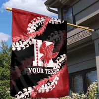 Personalized Kalani Hawaii High School Garden Flag Puakenikeni Lei Hawaiian Pattern - Polynesian Pride