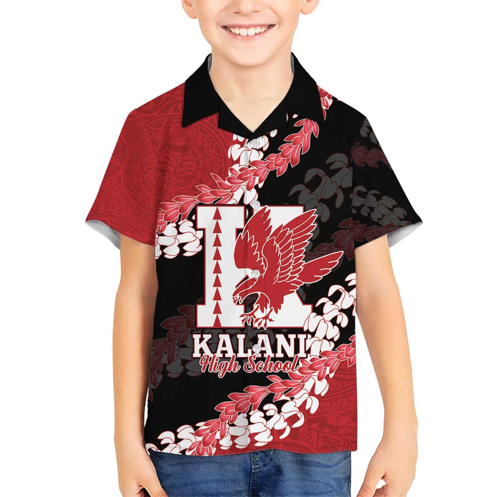 Personalized Kalani Hawaii High School Hawaiian Shirt Puakenikeni Lei Hawaiian Pattern - Polynesian Pride