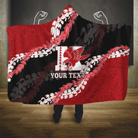 Personalized Kalani Hawaii High School Hooded Blanket Puakenikeni Lei Hawaiian Pattern - Polynesian Pride