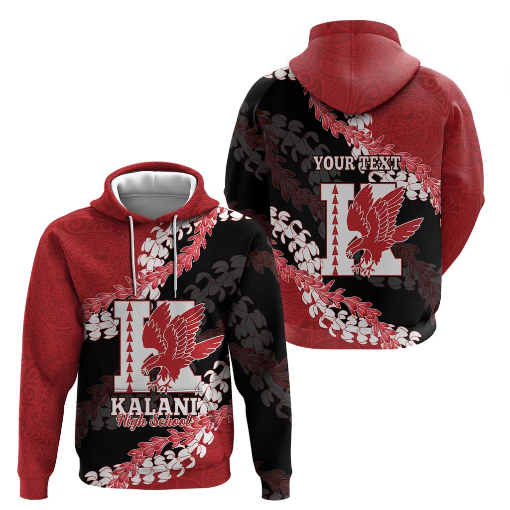 Personalized Kalani Hawaii High School Hoodie Puakenikeni Lei Hawaiian Pattern - Polynesian Pride