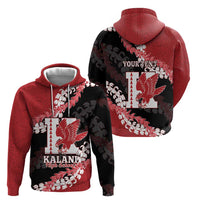 Personalized Kalani Hawaii High School Hoodie Puakenikeni Lei Hawaiian Pattern - Polynesian Pride