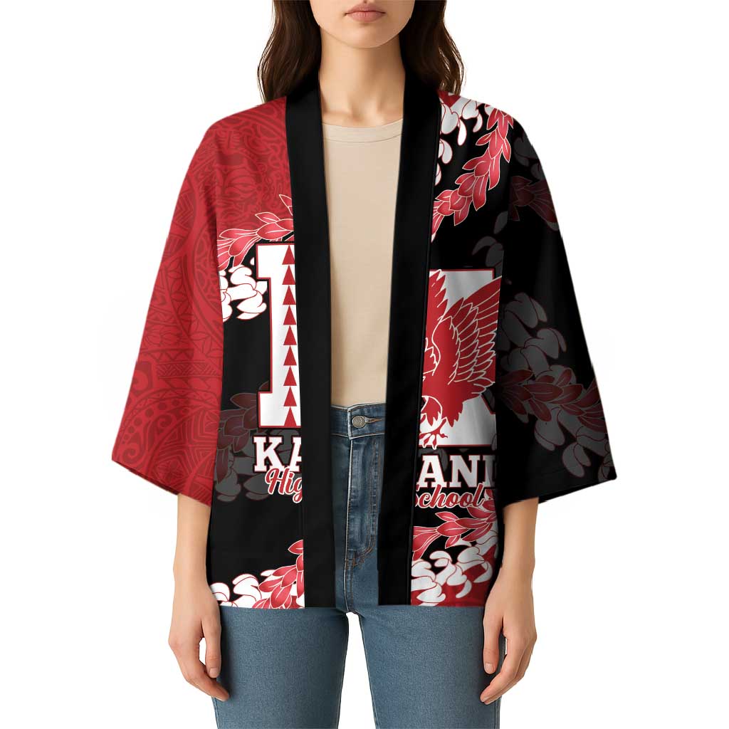 Personalized Kalani Hawaii High School Kimono Puakenikeni Lei Hawaiian Pattern - Polynesian Pride