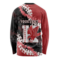 Personalized Kalani Hawaii High School Long Sleeve Shirt Puakenikeni Lei Hawaiian Pattern - Polynesian Pride