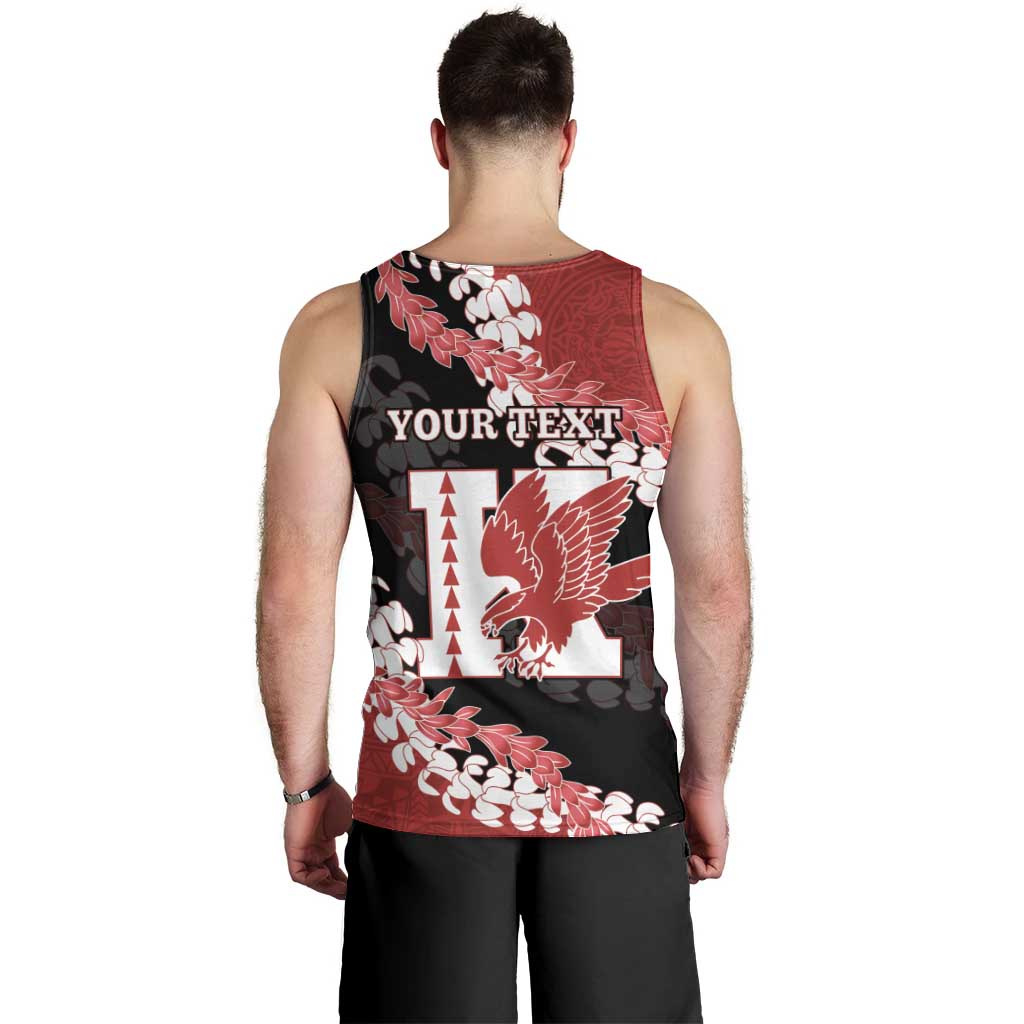 Personalized Kalani Hawaii High School Men Tank Top Puakenikeni Lei Hawaiian Pattern - Polynesian Pride