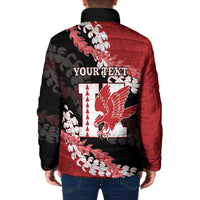 Personalized Kalani Hawaii High School Padded Jacket Puakenikeni Lei Hawaiian Pattern - Polynesian Pride
