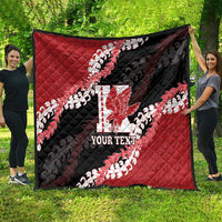 Personalized Kalani Hawaii High School Quilt Puakenikeni Lei Hawaiian Pattern - Polynesian Pride