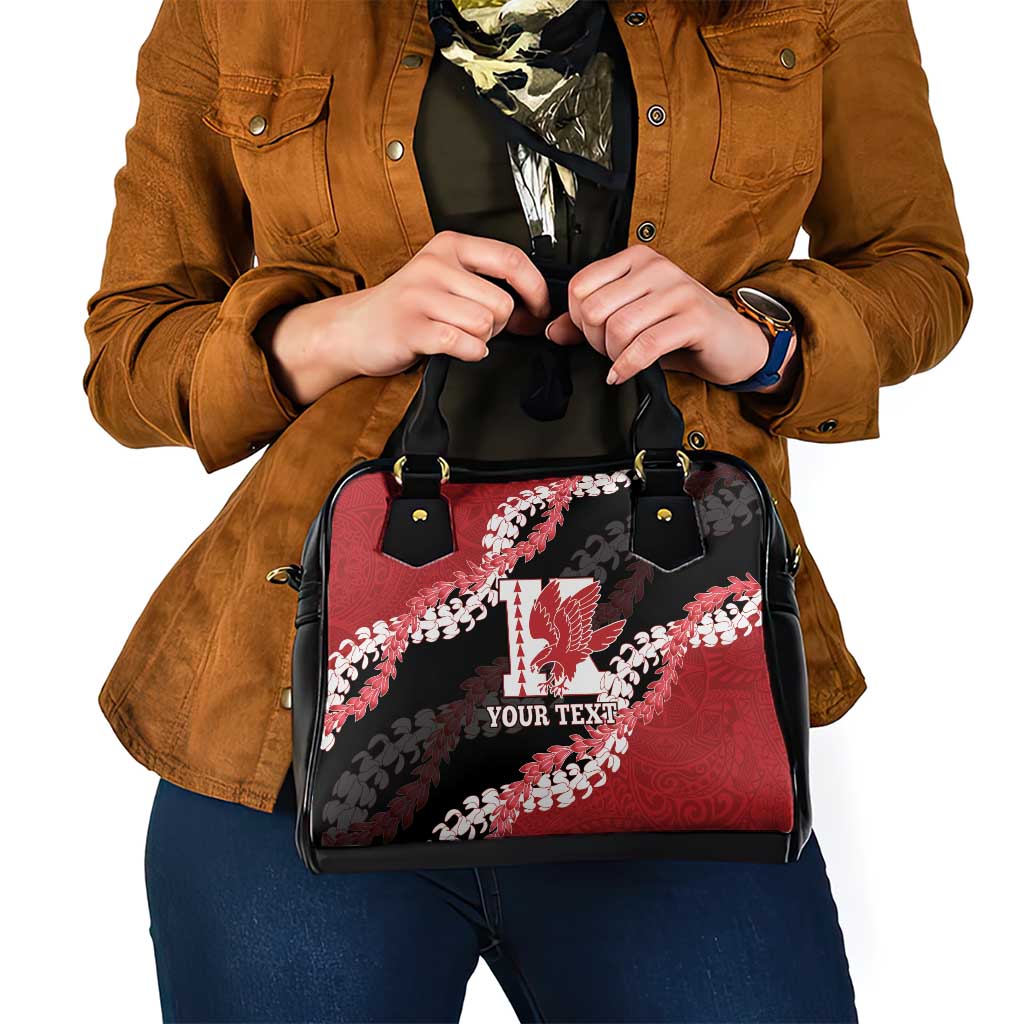 Personalized Kalani Hawaii High School Shoulder Handbag Puakenikeni Lei Hawaiian Pattern - Polynesian Pride