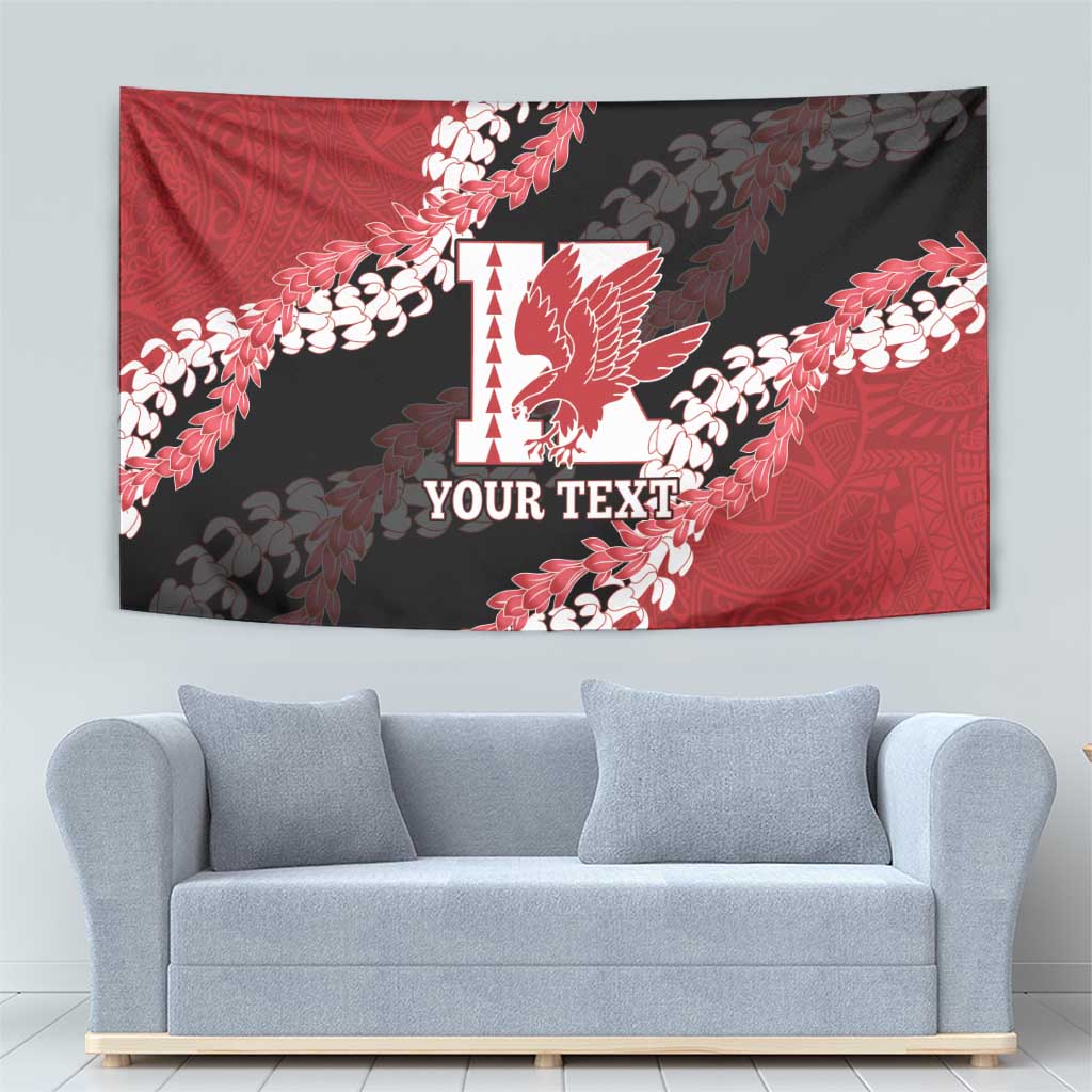 Personalized Kalani Hawaii High School Tapestry Puakenikeni Lei Hawaiian Pattern - Polynesian Pride