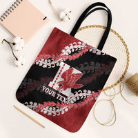 Personalized Kalani Hawaii High School Tote Bag Puakenikeni Lei Hawaiian Pattern - Polynesian Pride