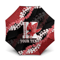 Personalized Kalani Hawaii High School Umbrella Puakenikeni Lei Hawaiian Pattern - Polynesian Pride