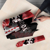 Personalized Kalani Hawaii High School Umbrella Puakenikeni Lei Hawaiian Pattern - Polynesian Pride