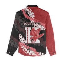 Personalized Kalani Hawaii High School Women Casual Shirt Puakenikeni Lei Hawaiian Pattern - Polynesian Pride