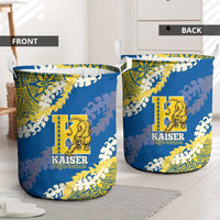 Kaiser Hawaii High School Laundry Basket Puakenikeni Lei Hawaiian Pattern - Polynesian Pride