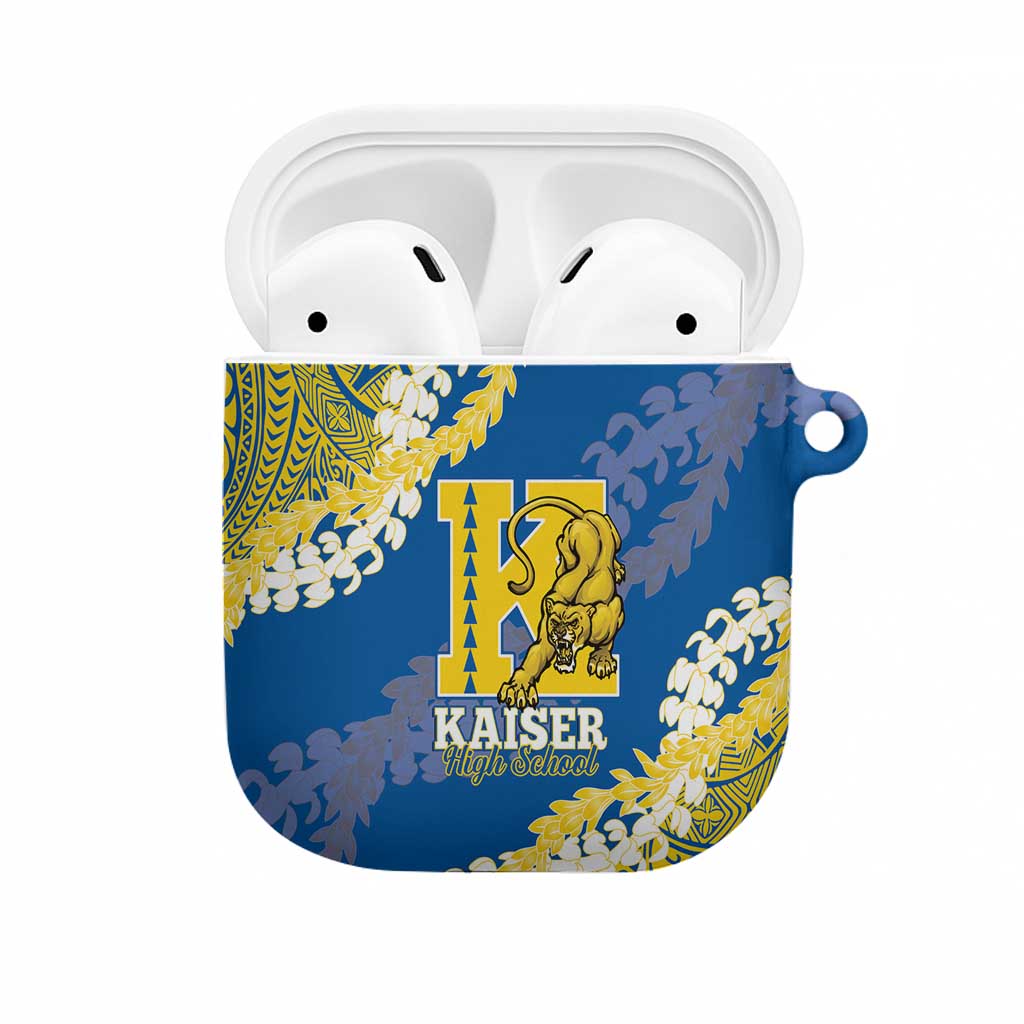 Kaiser Hawaii High School AirPods Case Puakenikeni Lei Hawaiian Pattern - Polynesian Pride