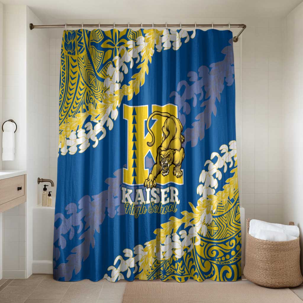 Kaiser Hawaii High School Bathroom Set Puakenikeni Lei Hawaiian Pattern - Polynesian Pride