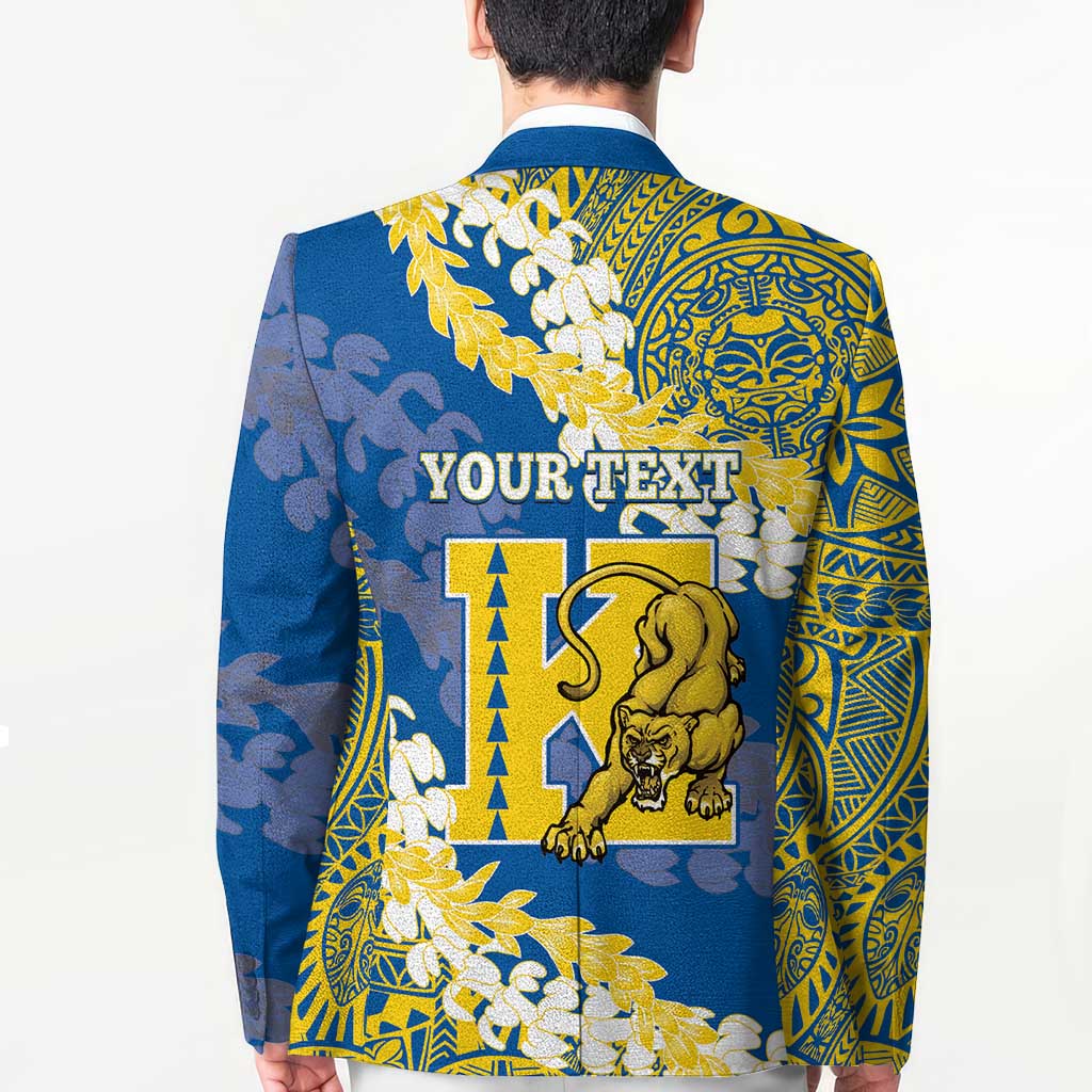 Personalized Kaiser Hawaii High School Blazer Puakenikeni Lei Hawaiian Pattern - Polynesian Pride