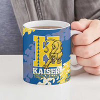 Personalized Kaiser Hawaii High School Ceramic Mug Puakenikeni Lei Hawaiian Pattern - Polynesian Pride