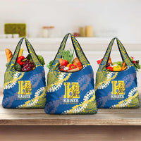 Kaiser Hawaii High School Grocery Bag Puakenikeni Lei Hawaiian Pattern - Polynesian Pride