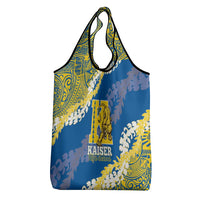 Kaiser Hawaii High School Grocery Bag Puakenikeni Lei Hawaiian Pattern - Polynesian Pride