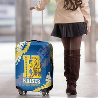 Kaiser Hawaii High School Luggage Cover Puakenikeni Lei Hawaiian Pattern - Polynesian Pride