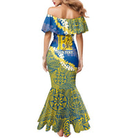 Personalized Kaiser Hawaii High School Mermaid Dress Puakenikeni Lei Hawaiian Pattern - Polynesian Pride