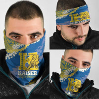 Kaiser Hawaii High School Neck Gaiter Puakenikeni Lei Hawaiian Pattern - Polynesian Pride