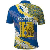 Personalized Kaiser Hawaii High School Polo Shirt Puakenikeni Lei Hawaiian Pattern - Polynesian Pride