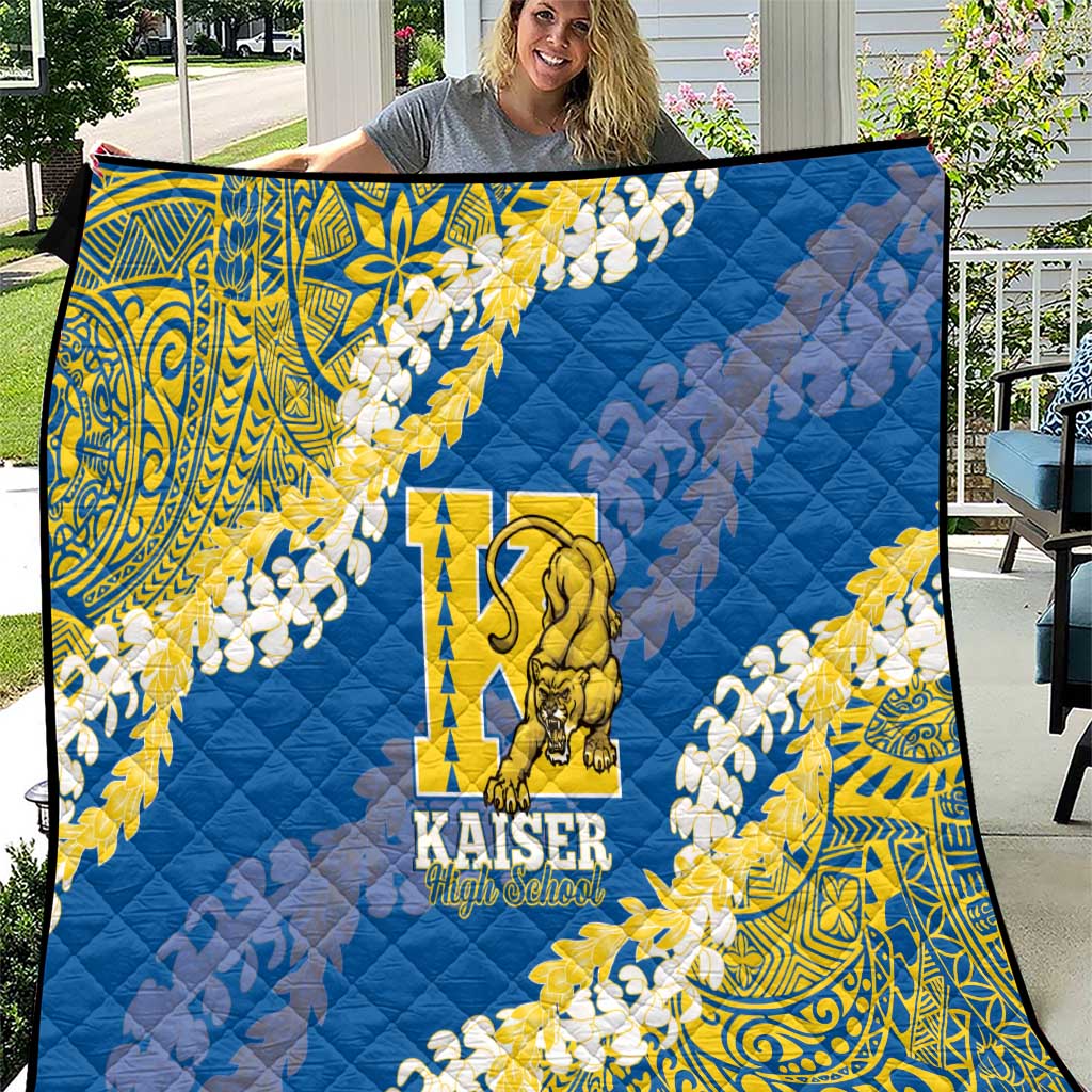 Kaiser Hawaii High School Quilt Puakenikeni Lei Hawaiian Pattern - Polynesian Pride
