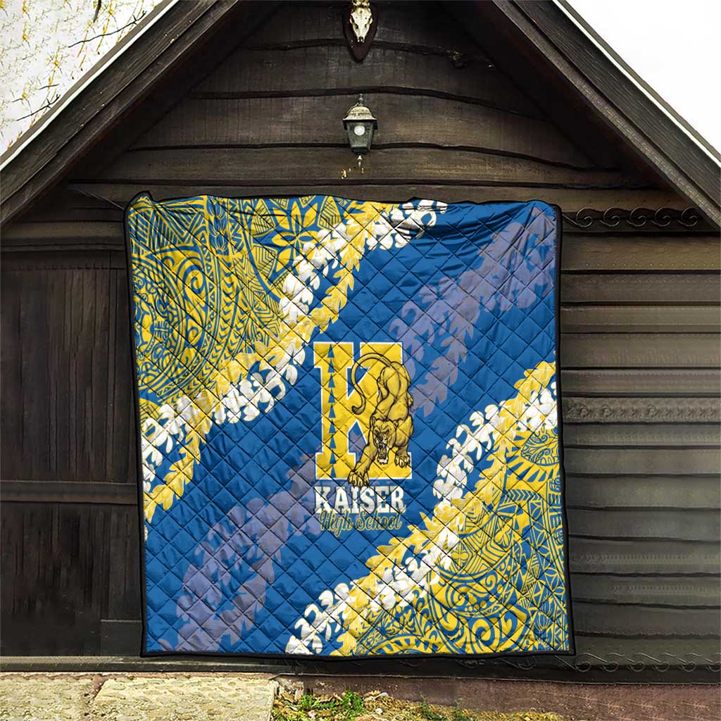 Kaiser Hawaii High School Quilt Puakenikeni Lei Hawaiian Pattern - Polynesian Pride