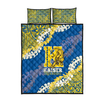 Kaiser Hawaii High School Quilt Bed Set Puakenikeni Lei Hawaiian Pattern - Polynesian Pride