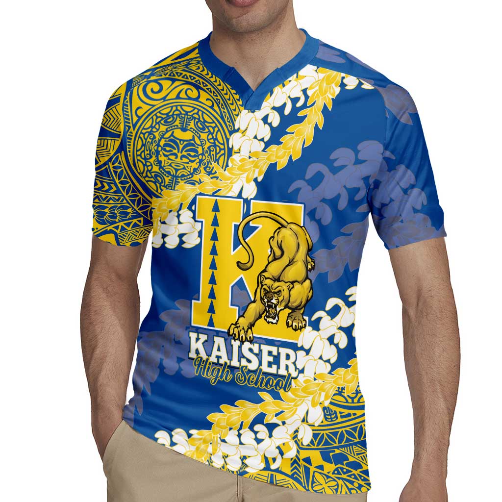 Personalized Kaiser Hawaii High School Rugby Jersey Puakenikeni Lei Hawaiian Pattern - Polynesian Pride
