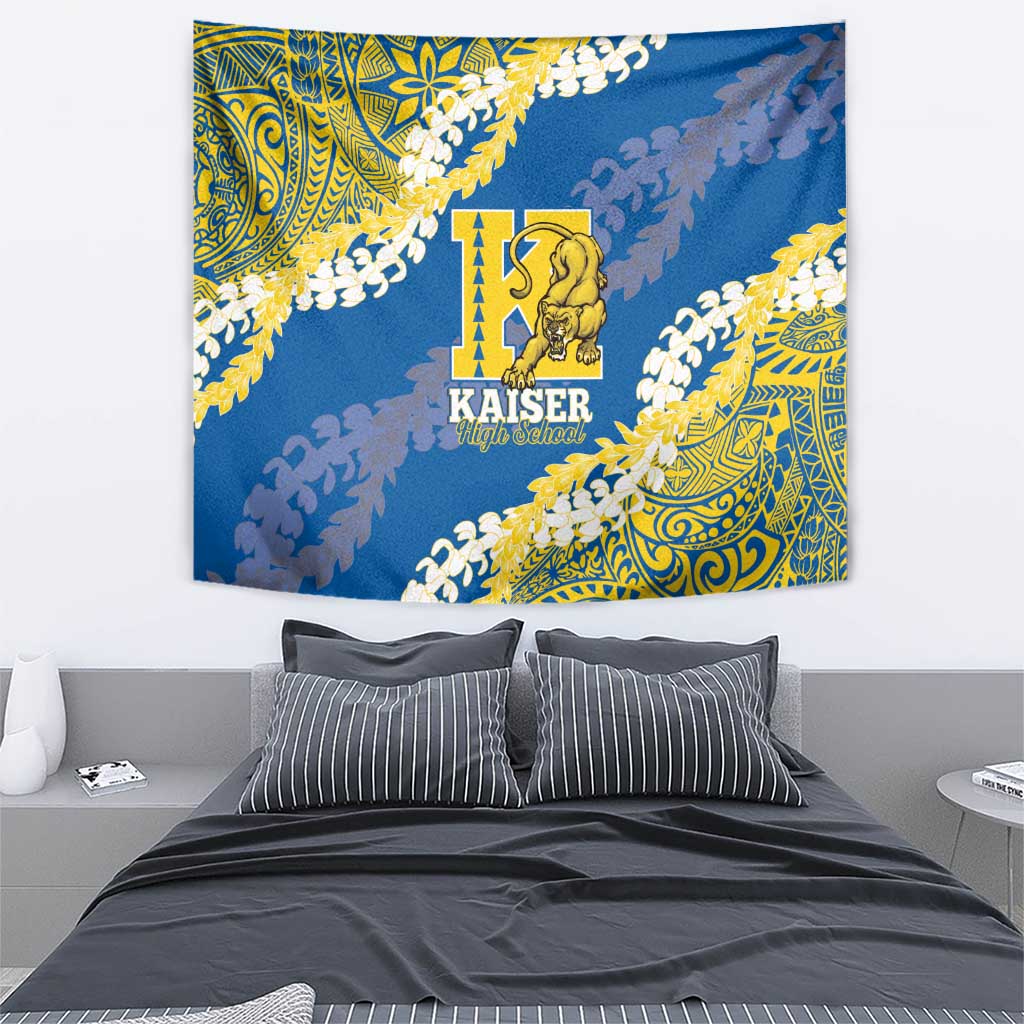 Kaiser Hawaii High School Tapestry Puakenikeni Lei Hawaiian Pattern - Polynesian Pride