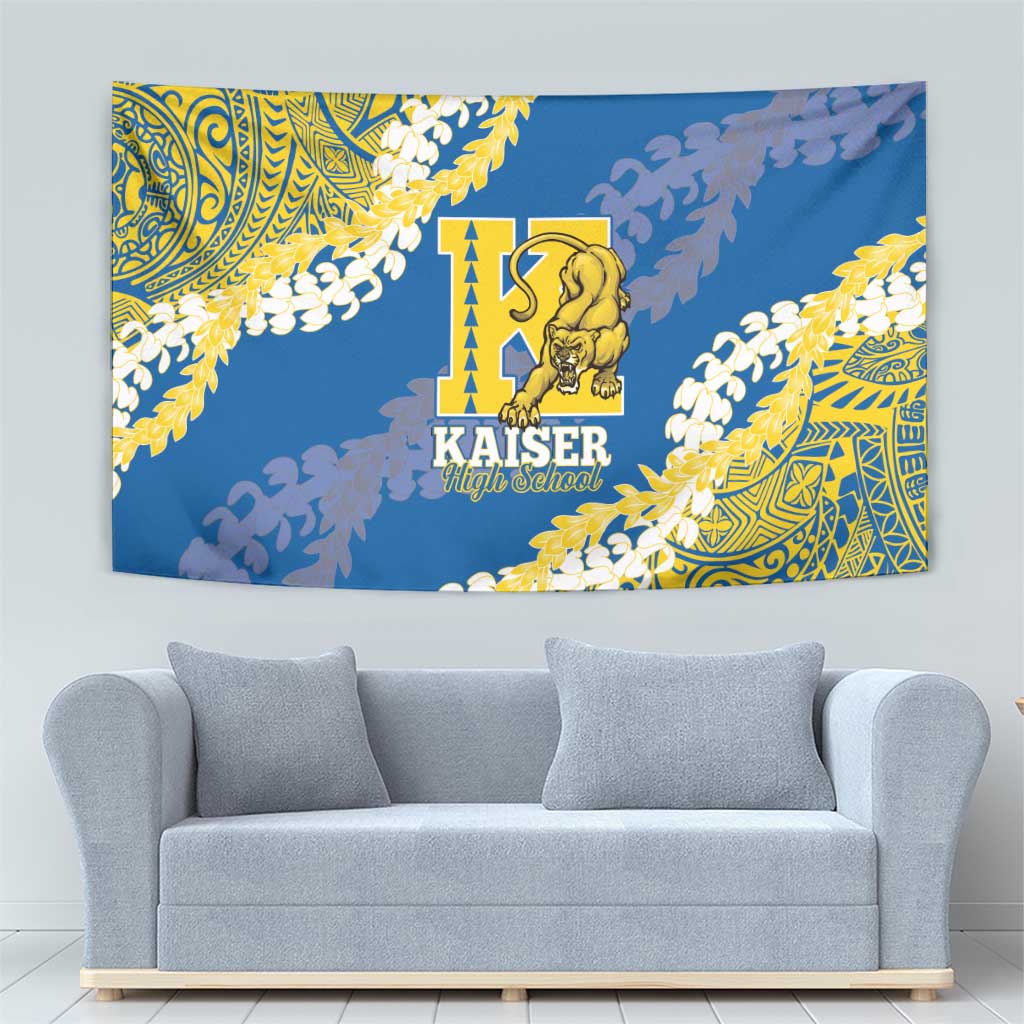 Kaiser Hawaii High School Tapestry Puakenikeni Lei Hawaiian Pattern - Polynesian Pride