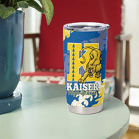 Personalized Kaiser Hawaii High School Tumbler Cup Puakenikeni Lei Hawaiian Pattern - Polynesian Pride