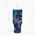 Purple Paradise Hawaiian Tribal Hammerhead Shark Tumbler With Handle