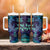 Purple Paradise Hawaiian Tribal Hammerhead Shark Tumbler With Handle