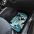 Turquoise Polynesian Hammerhead Shark Tattoo Car Mats Royal Plumeria Gradient Vibes LT14 - Polynesian Pride