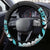 Turquoise Polynesian Hammerhead Shark Tattoo Steering Wheel Cover Royal Plumeria Gradient Vibes LT14 - Polynesian Pride