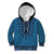 Blue African Dashiki With Fijian Tapa Pattern Kid Hoodie