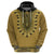 Gold African Dashiki With Fijian Tapa Pattern Hoodie