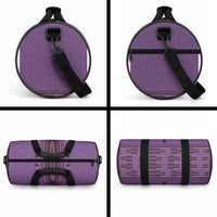 Purple African Dashiki With Fijian Tapa Pattern Duffle Bag LT14 - Polynesian Pride