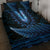 Blue African Dashiki With Aotearoa Maori Quilt Bed Set Paua Shell Mix Silver Fern