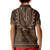 Brown African Dashiki With Tonga Ngatu Pattern Kid Polo Shirt