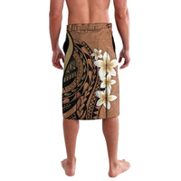 Personalised Tonga Emancipation Day Lavalava Tongan Ngatu Pattern - Brown Version