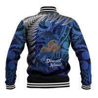 New Zealand Stewart Island Baseball Jacket Rakiura Kiwi Maori Glowing Sky LT14 - Polynesian Pride